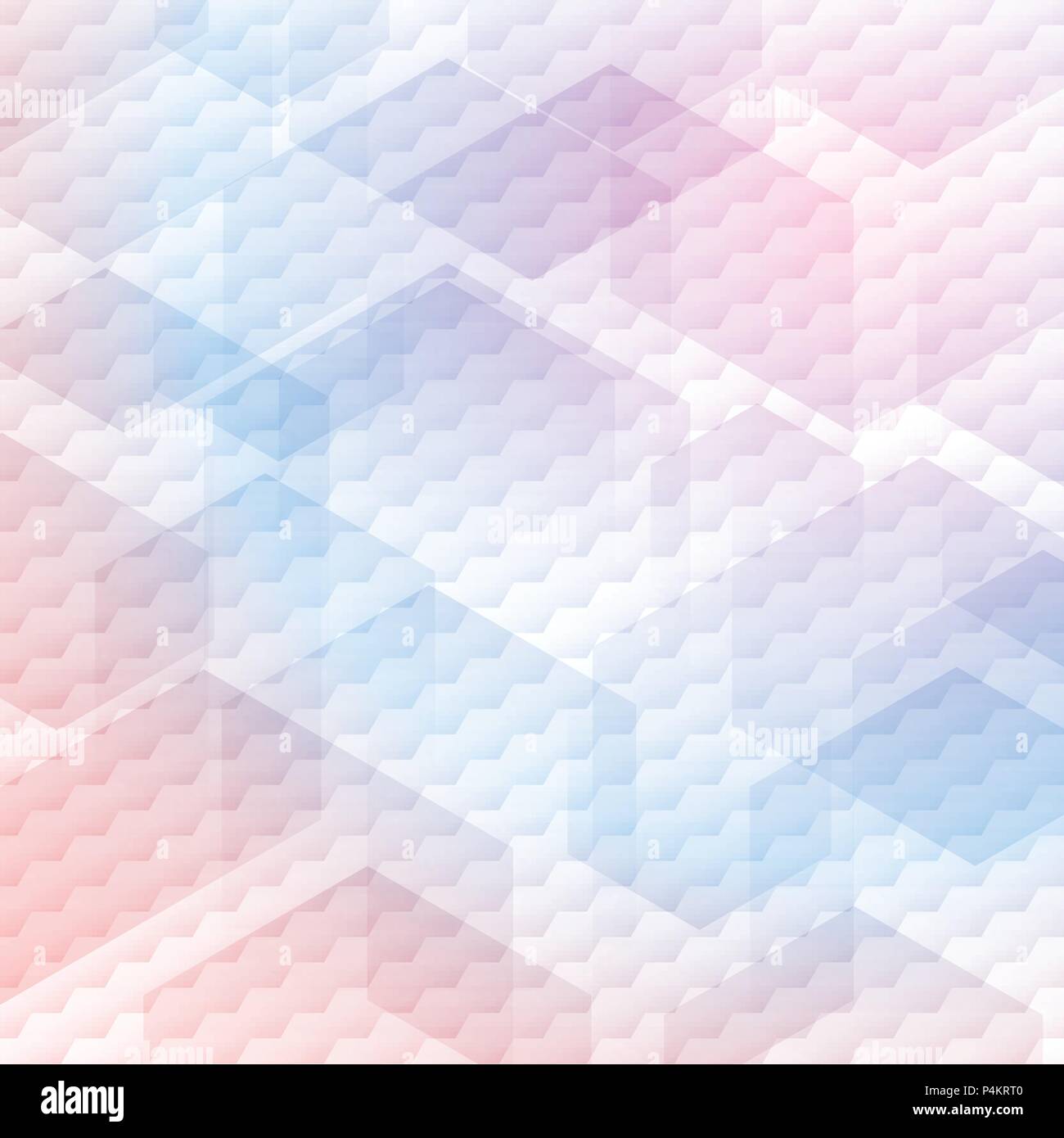 Abstract colorful hexagons pattern on white background. Vector illustration Stock Vector