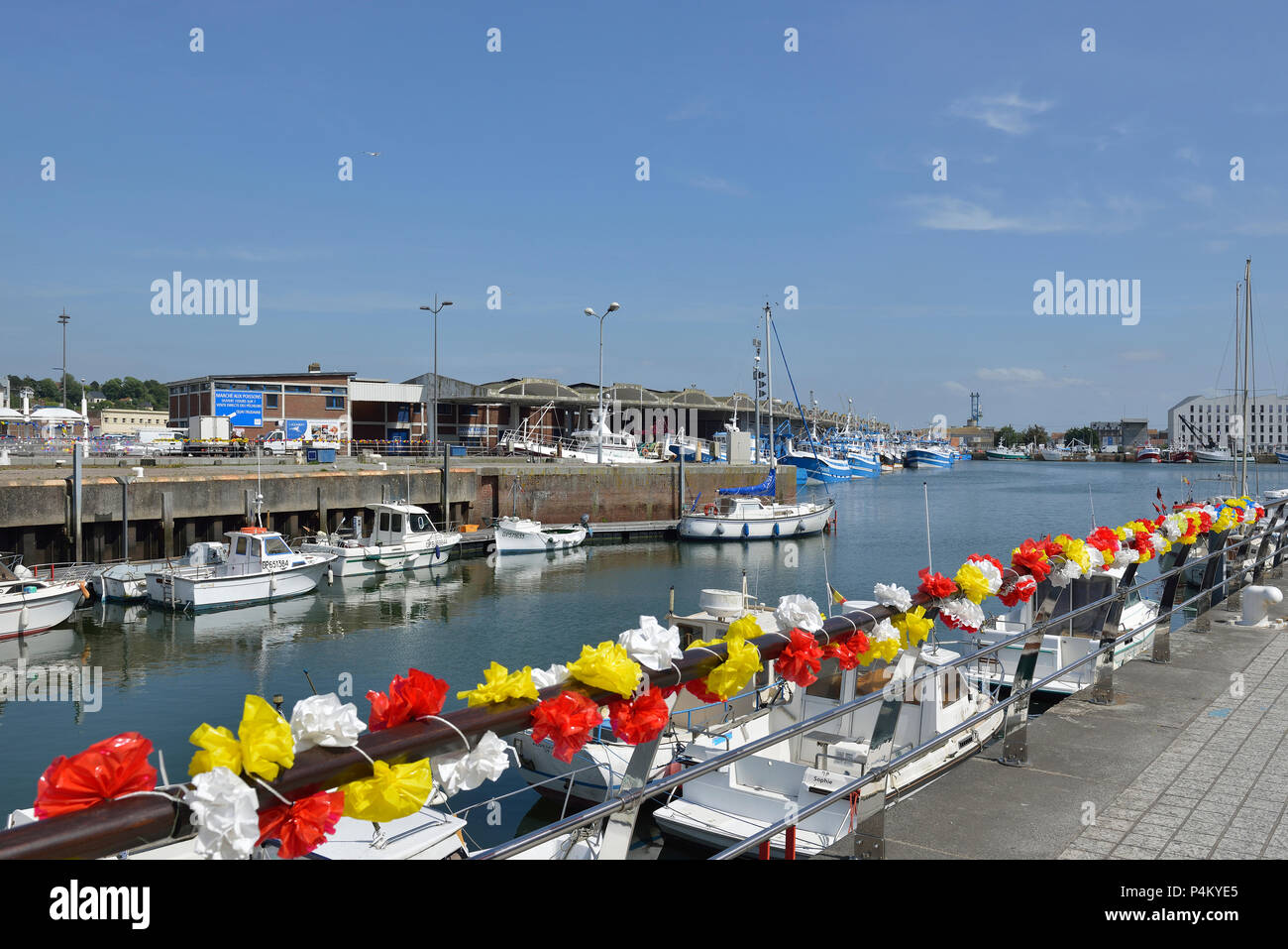 Fishing fleet at Dieppe, Normandy, France Stock Photo