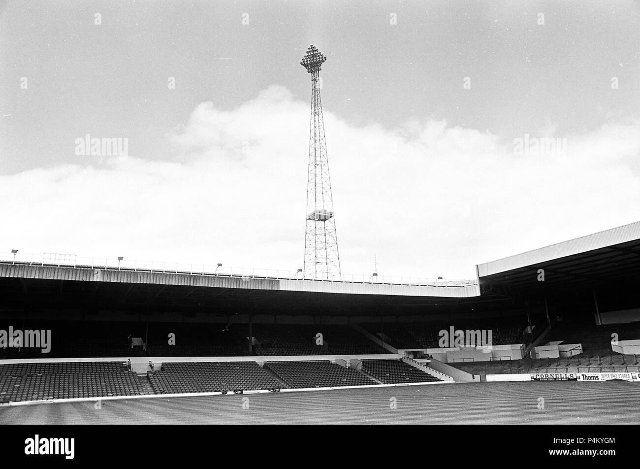 Elland Road stand 1974 Stock Photo Alamy