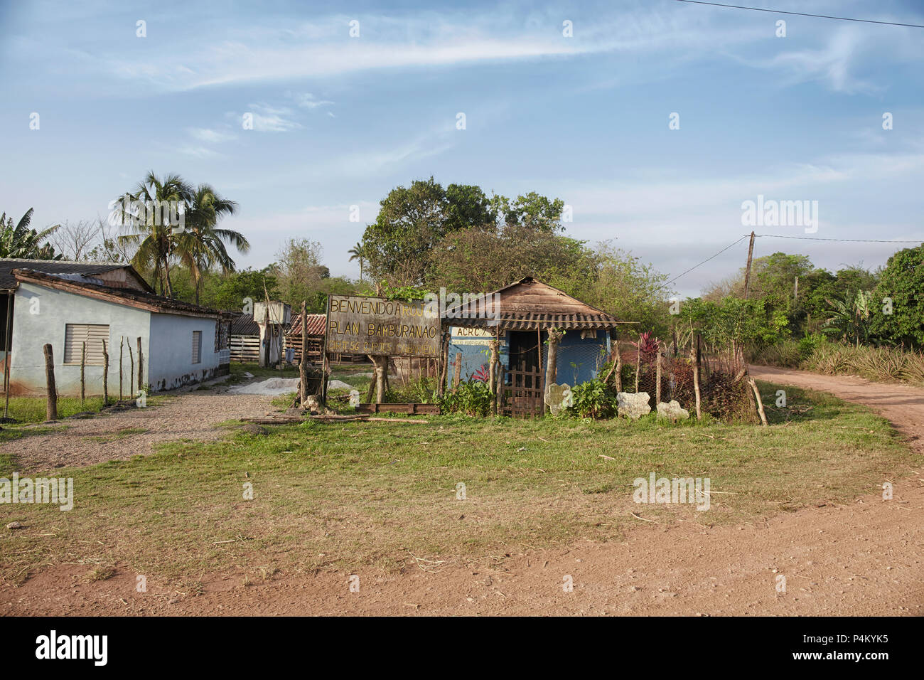 Old Log Cabin In A Remote Cuban Countryside And Natural