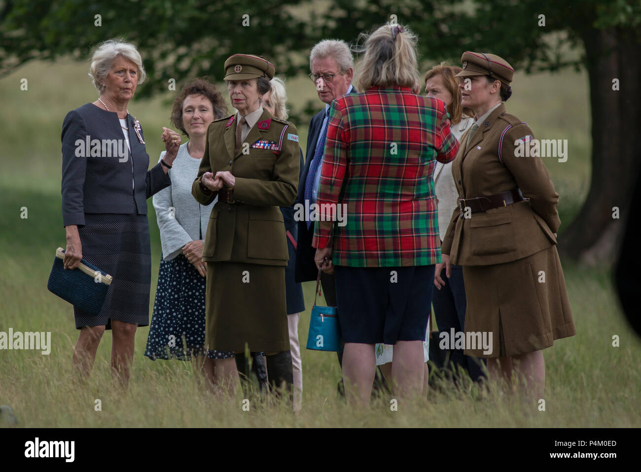 HRH The Princess Royal who visited Yorkshire Sculpture Park, West Yorkshire on Friday 15th June 2018. Stock Photo
