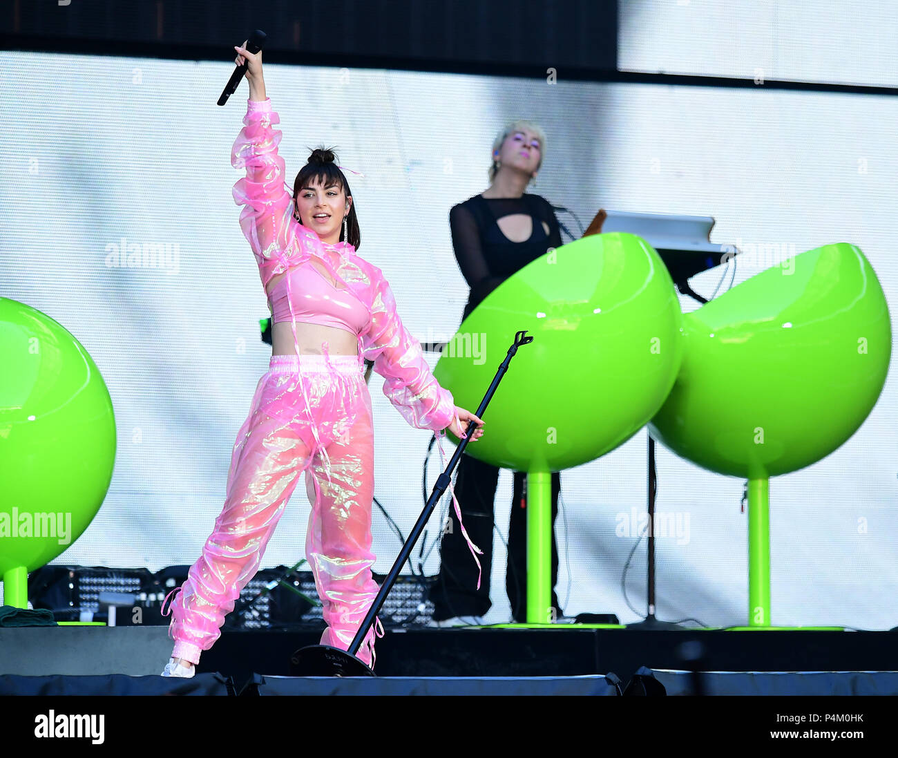 Charli XCX performs on stage during the Taylor Swift reputation Stadium