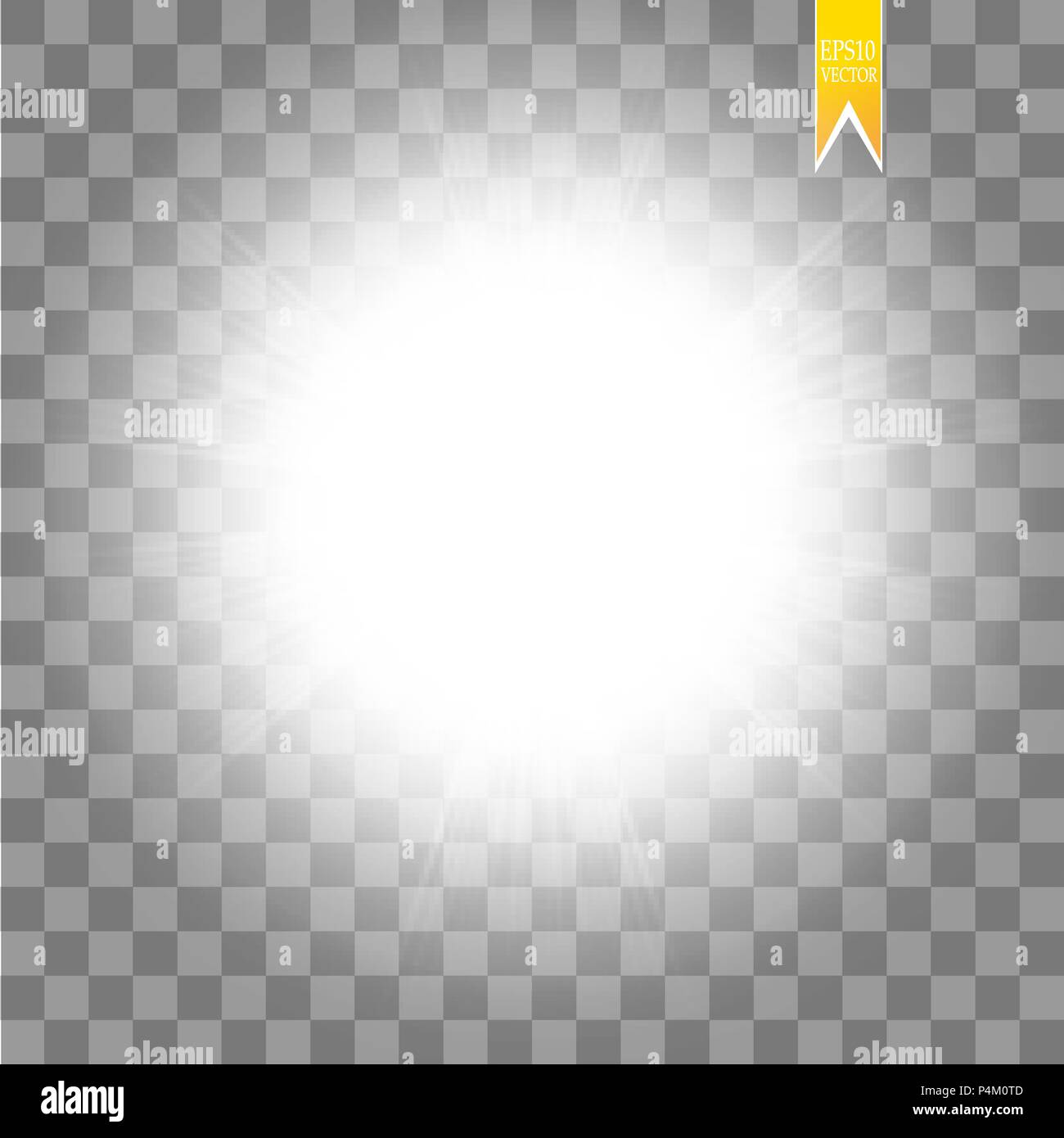Sun isolated on transparent background. Vector illustration Stock ...