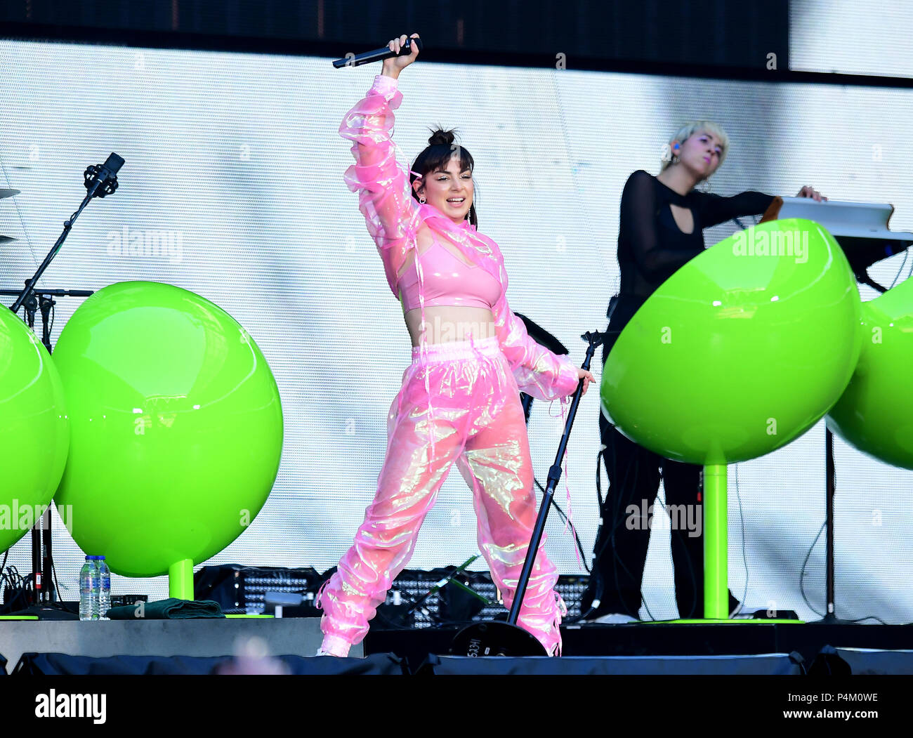 Charli XCX performs on stage during the Taylor Swift reputation Stadium