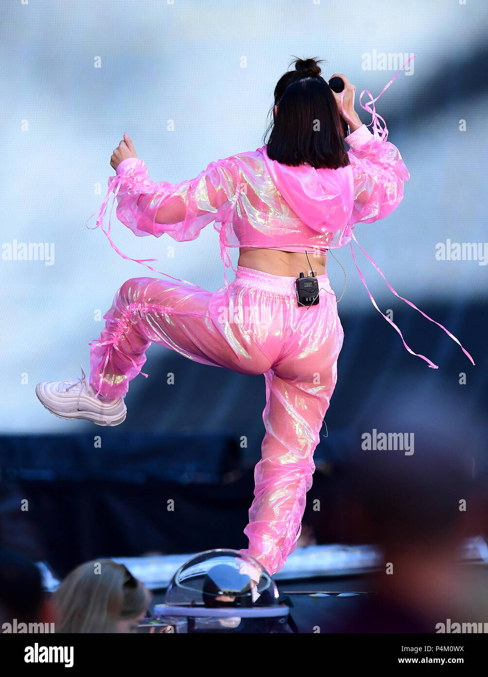 Charli XCX performs on stage during the Taylor Swift reputation Stadium