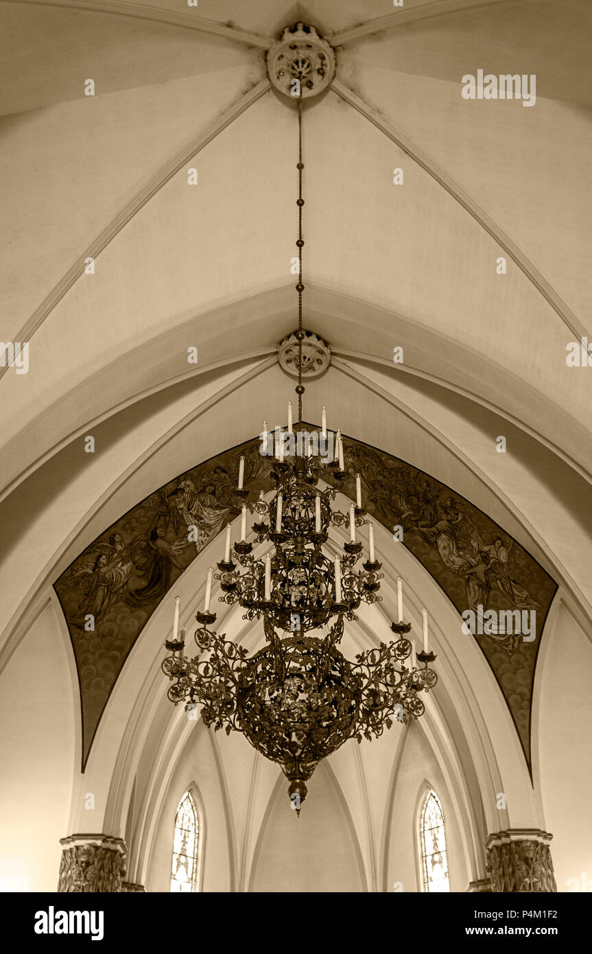 inside church chandelier Christian traditional architecture culture