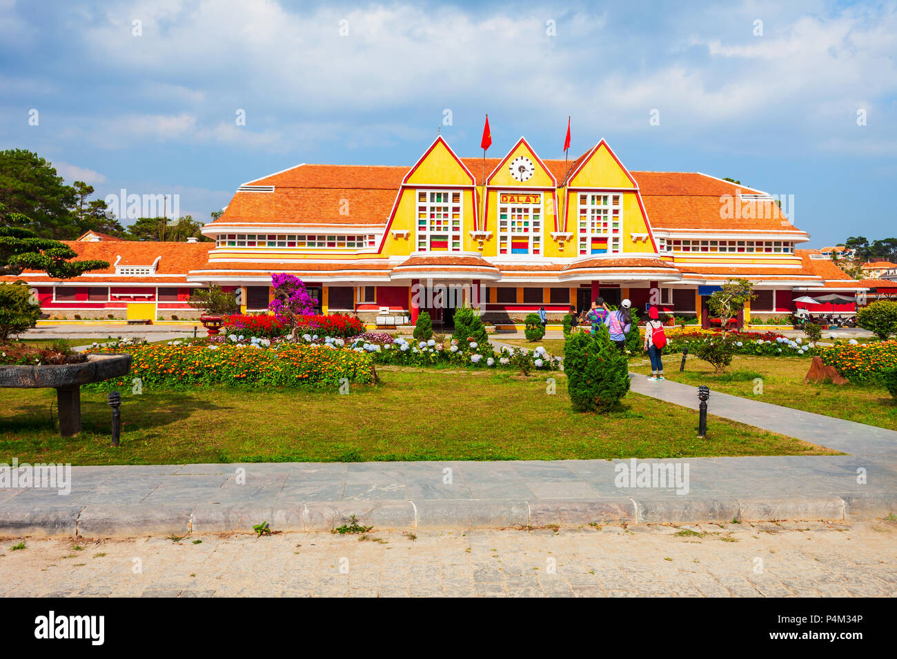 Dalat railway station in Da Lat city in Vietnam Stock Photo