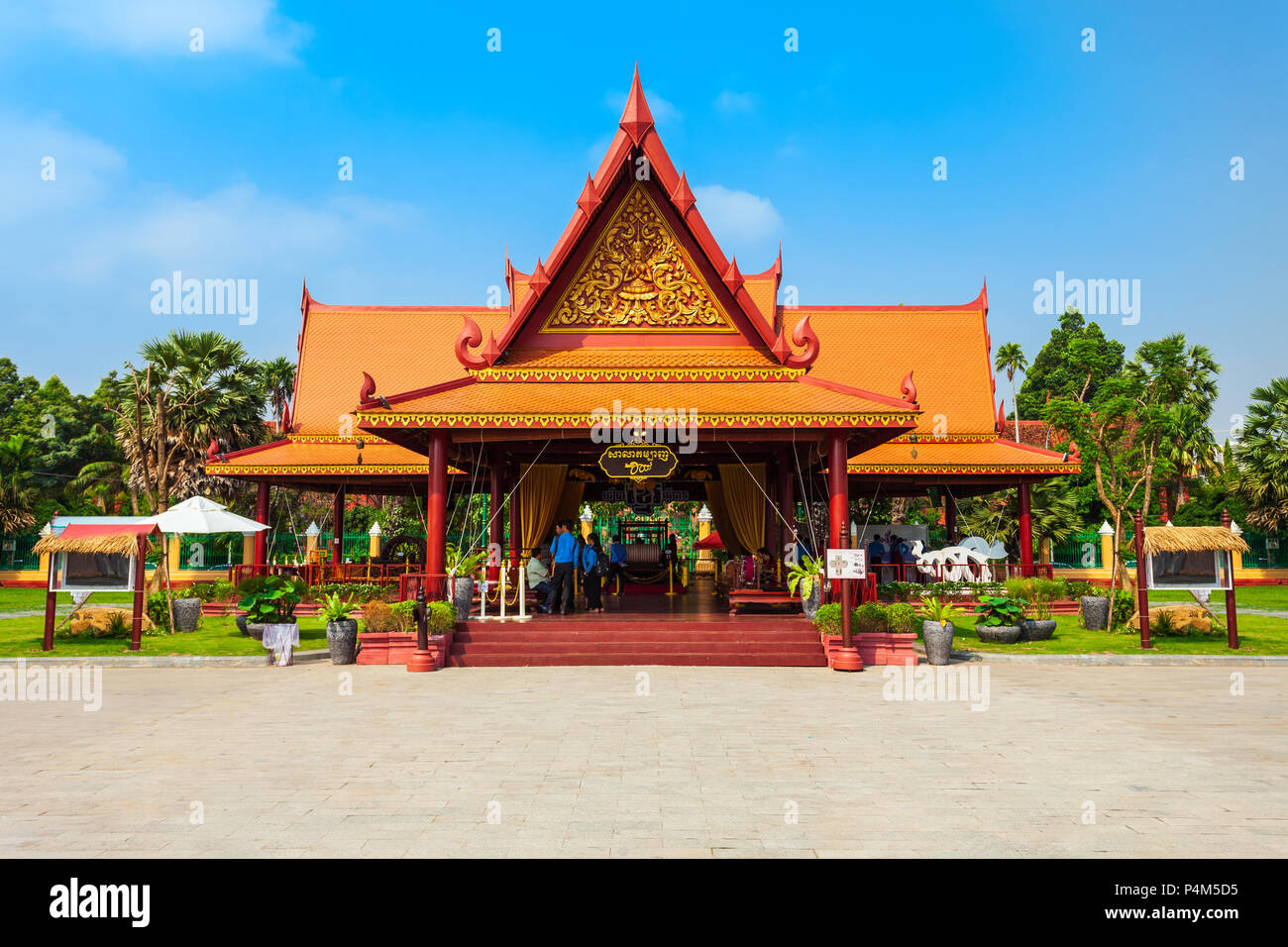 PHNOM PENH, CAMBODIA - MARCH 24, 2018: Krama Hall near the Royal Palace in Phnom Penh in Cambodia Stock Photo