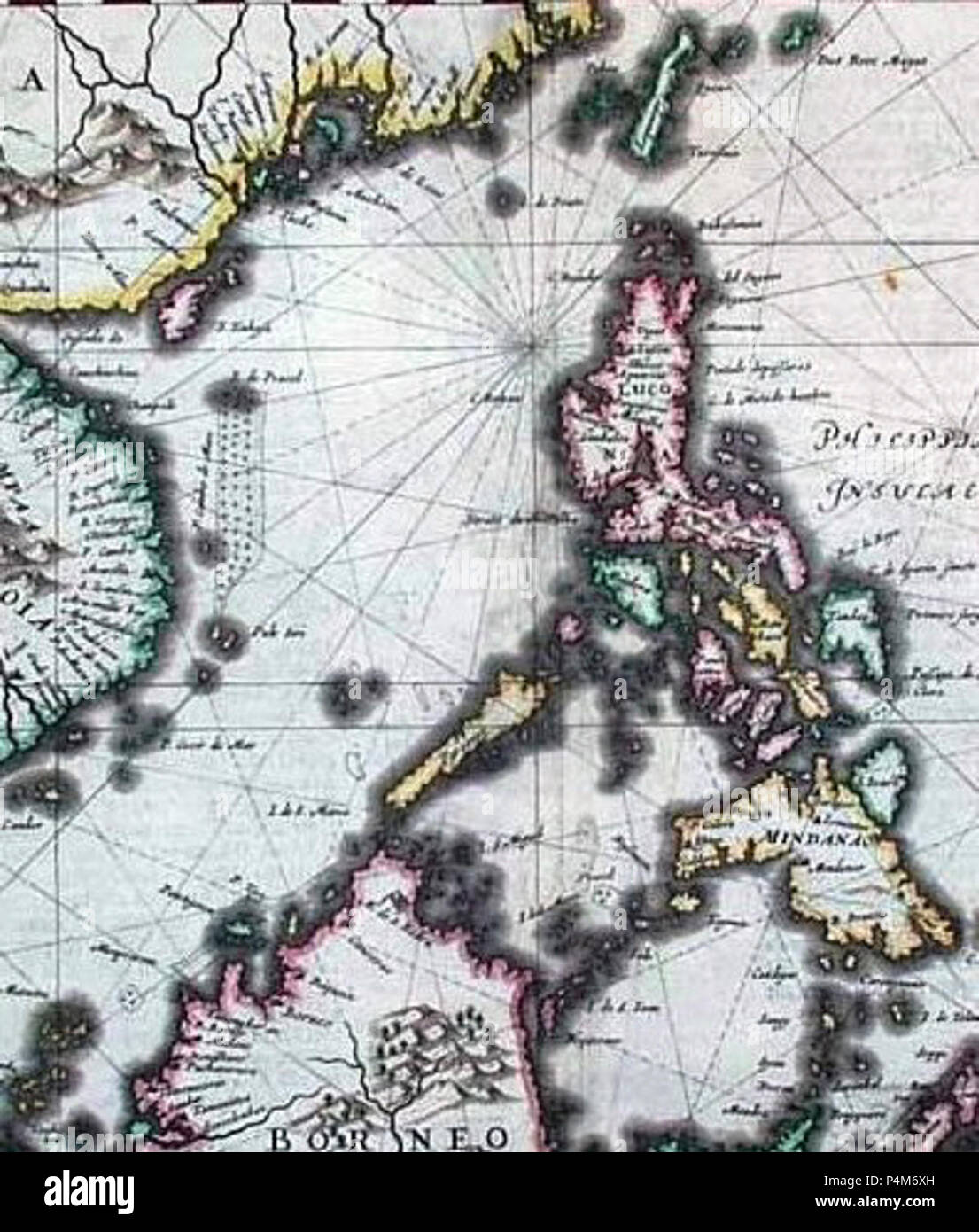 1633 Map of Formosa (Taiwan) Philippines and other South East Asia