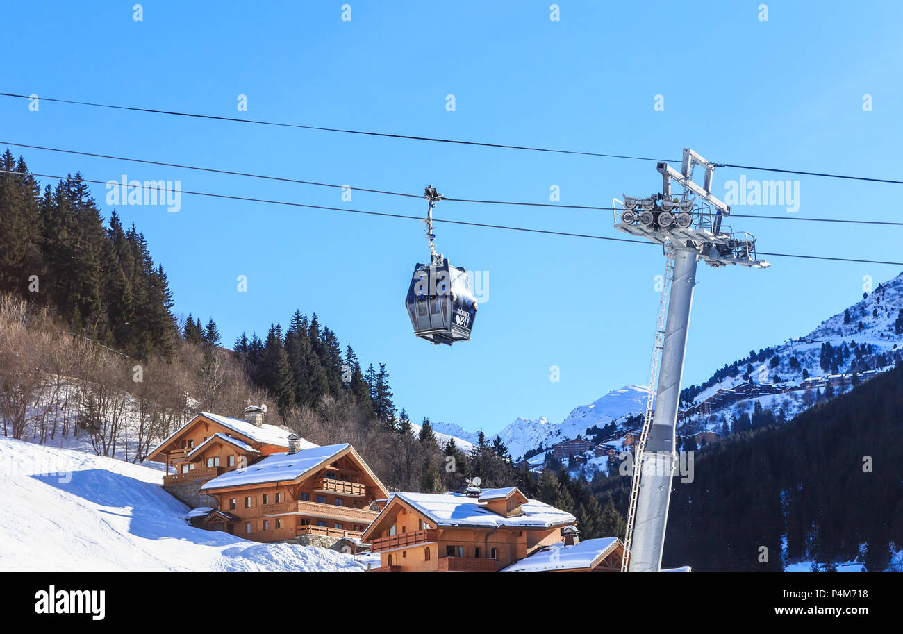 Chalet On The Slopes Of The Valley Meribel Cabins Cableway Ski