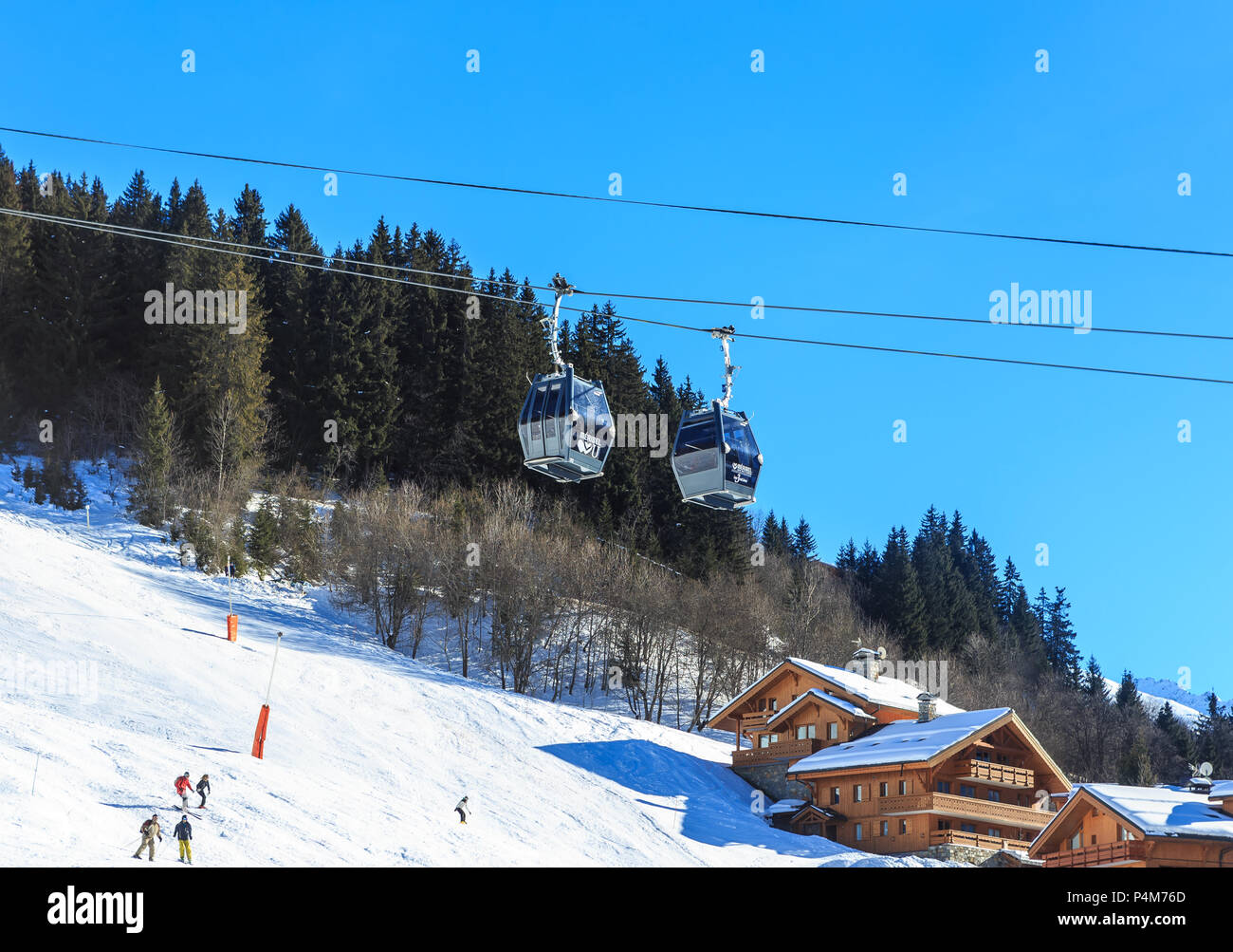 Chalet On The Slopes Of The Valley Meribel Cabins Cableway Ski