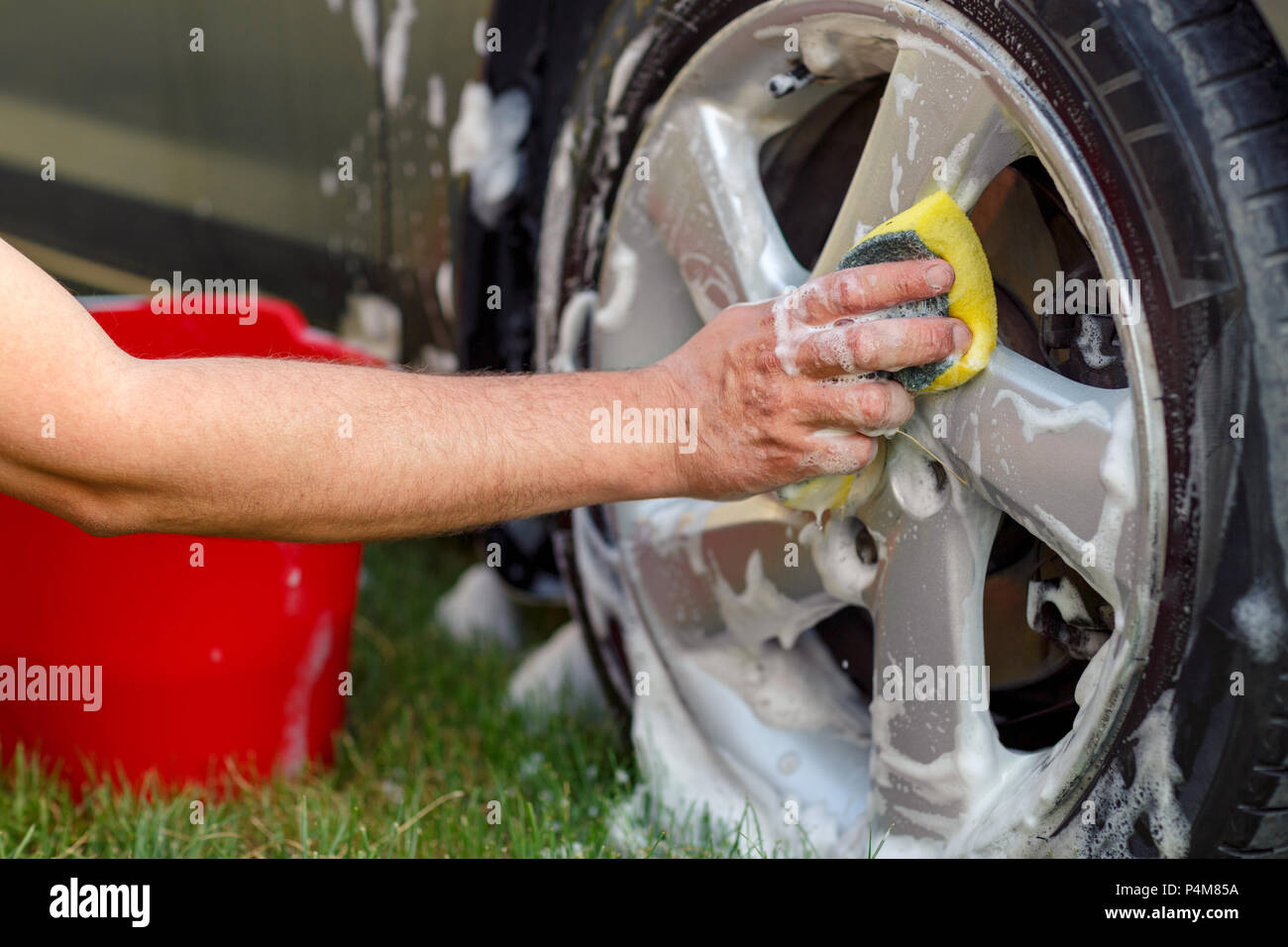 Close up washing wheels hi-res stock photography and images - Alamy