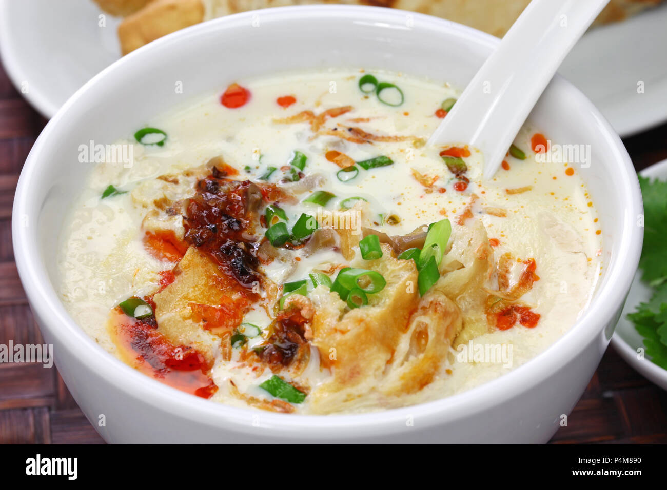 soy milk soup, taiwanese breakfast Stock Photo Alamy