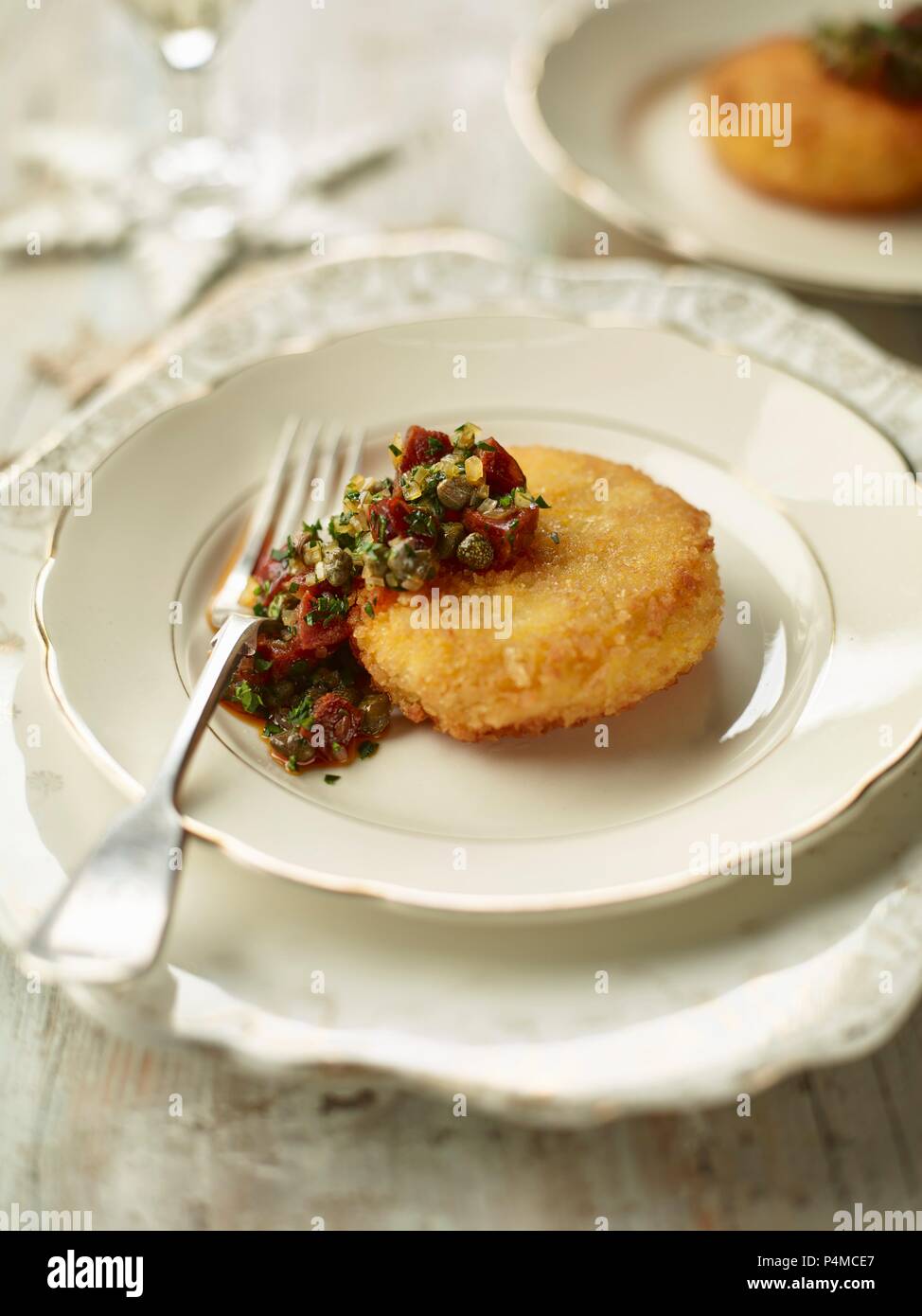 Smoked Haddock Fish Cakes Stock Photo Alamy