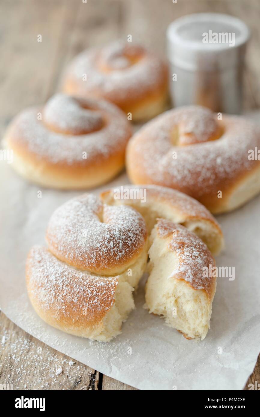 Ensaimades (yeast pastries from Mallorca Stock Photo Alamy