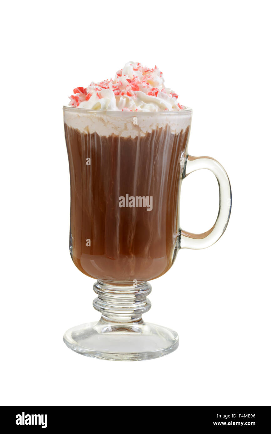 candy cane hot chocolate Stock Photo Alamy
