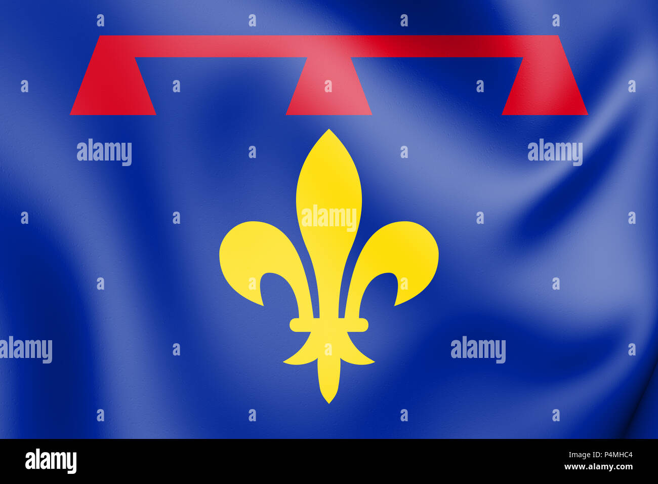 3D Flag of Provence, France. 3D Illustration Stock Photo Alamy