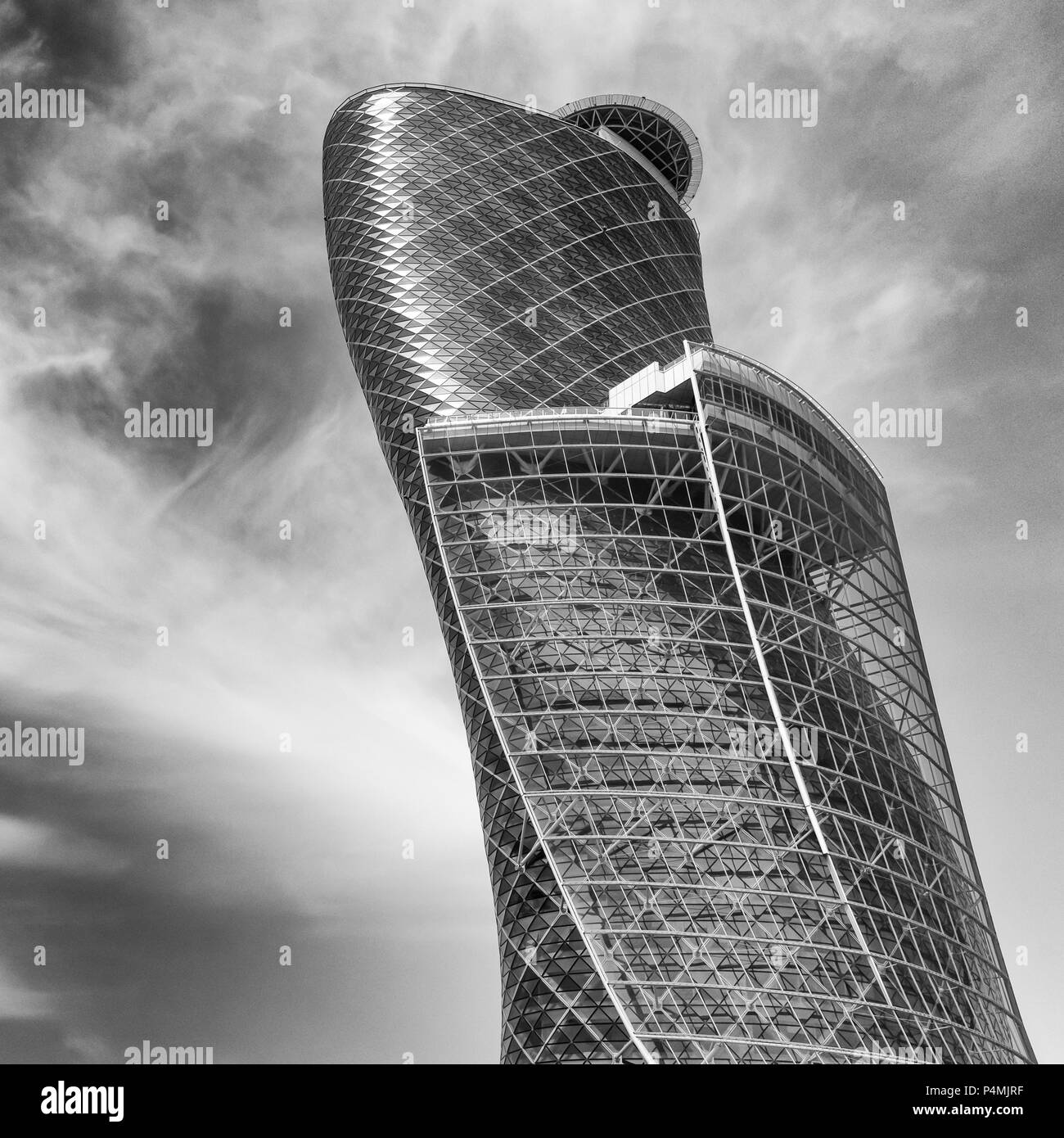 Capital Gate Building, Abu Dhabi City, Emirate of Abu Dhabi, Persian