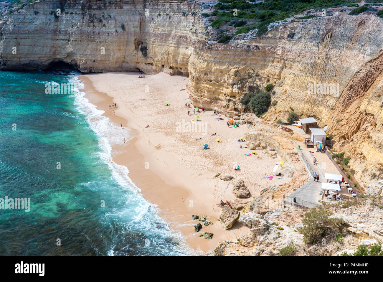 Praia do Vale de Centianes beautiful beach of Algarve in Portugal