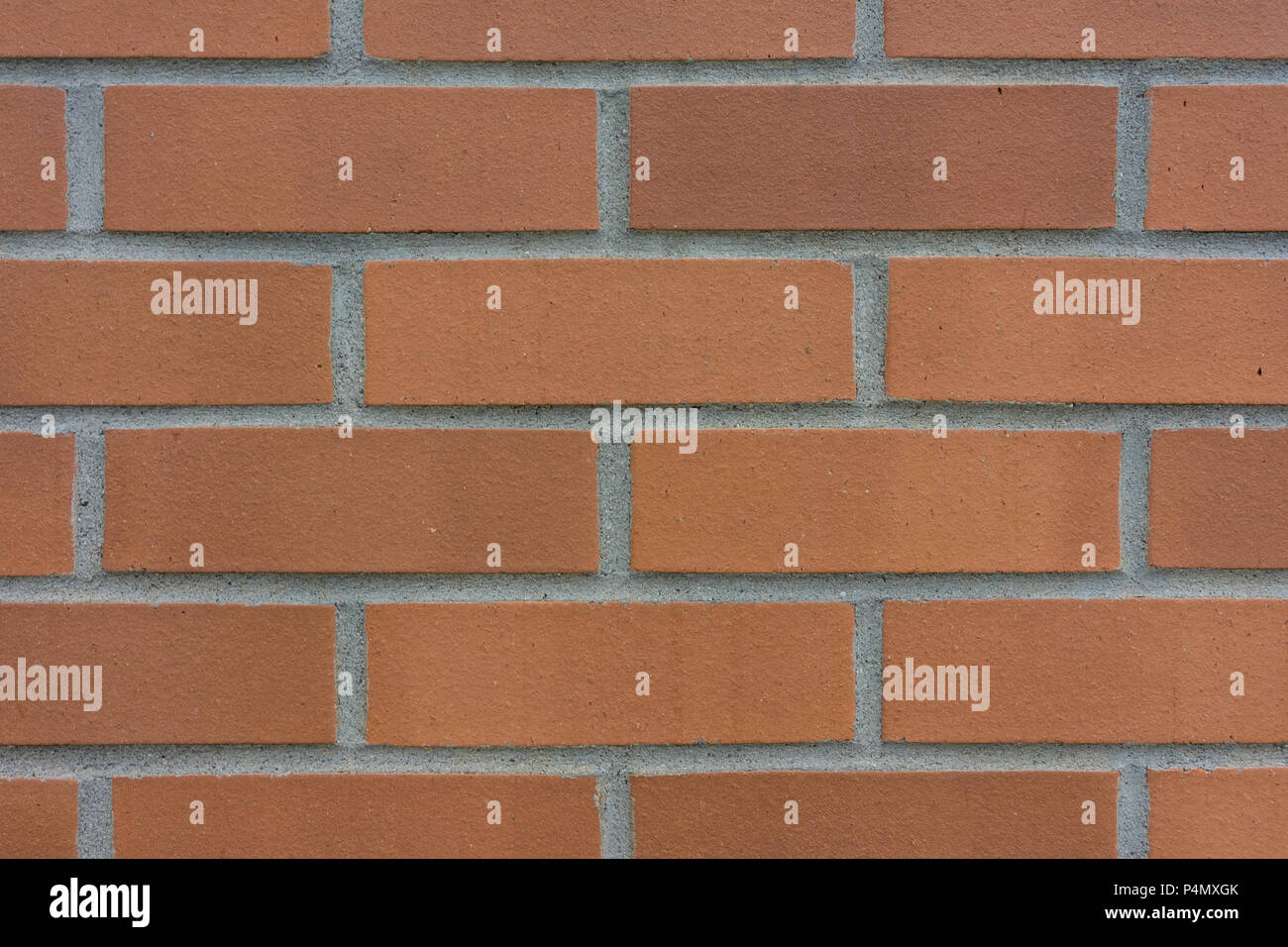 orange brick wall full frame background texture Stock Photo