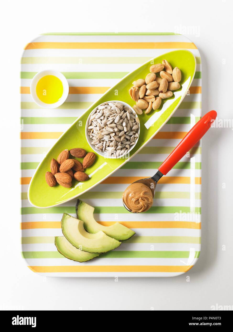 Foods Containing Monounsaturated or "Healthy" Fat Stock Photo Alamy