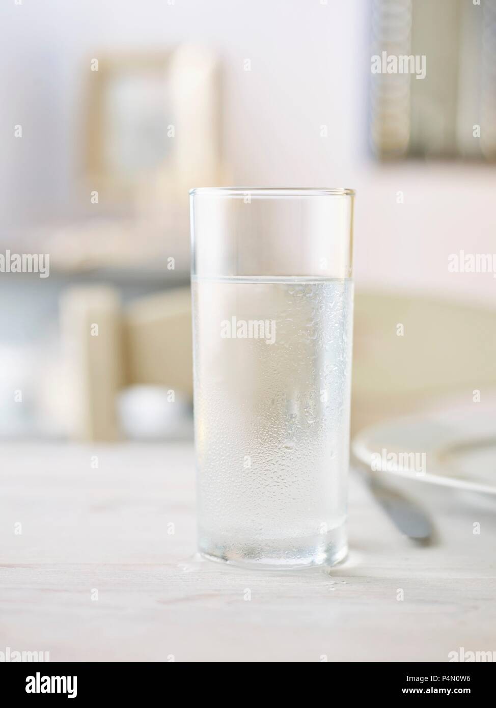 A glass of chilled water Stock Photo