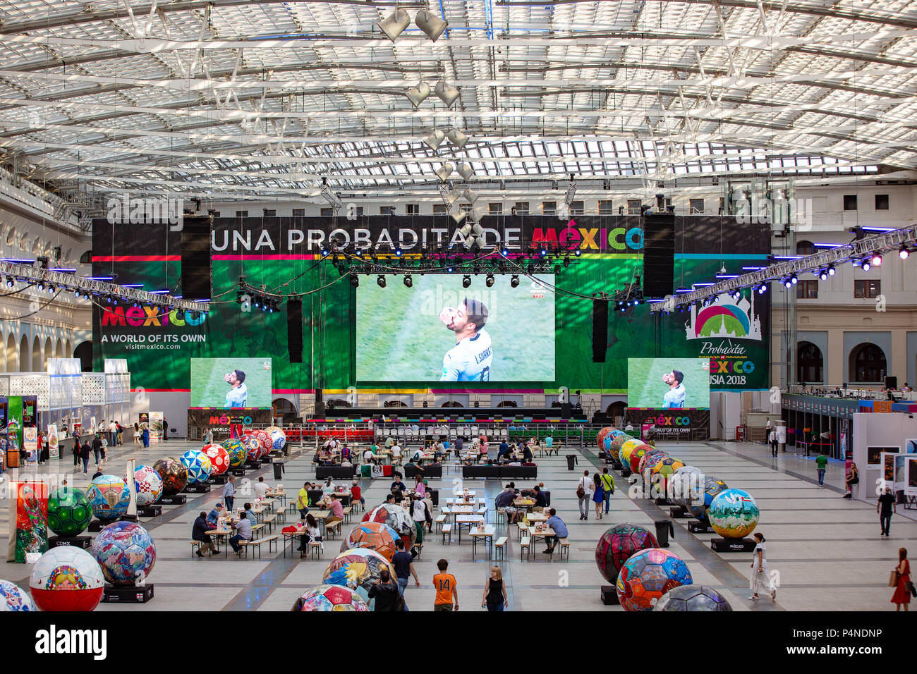 Moscow, Russia, June 20, 2018. World Cup 2018, football fan zone Stock  Photo - Alamy