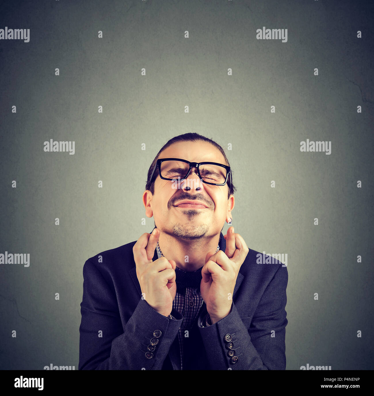 Man eyes crossed funny face hi-res stock photography and images - Alamy