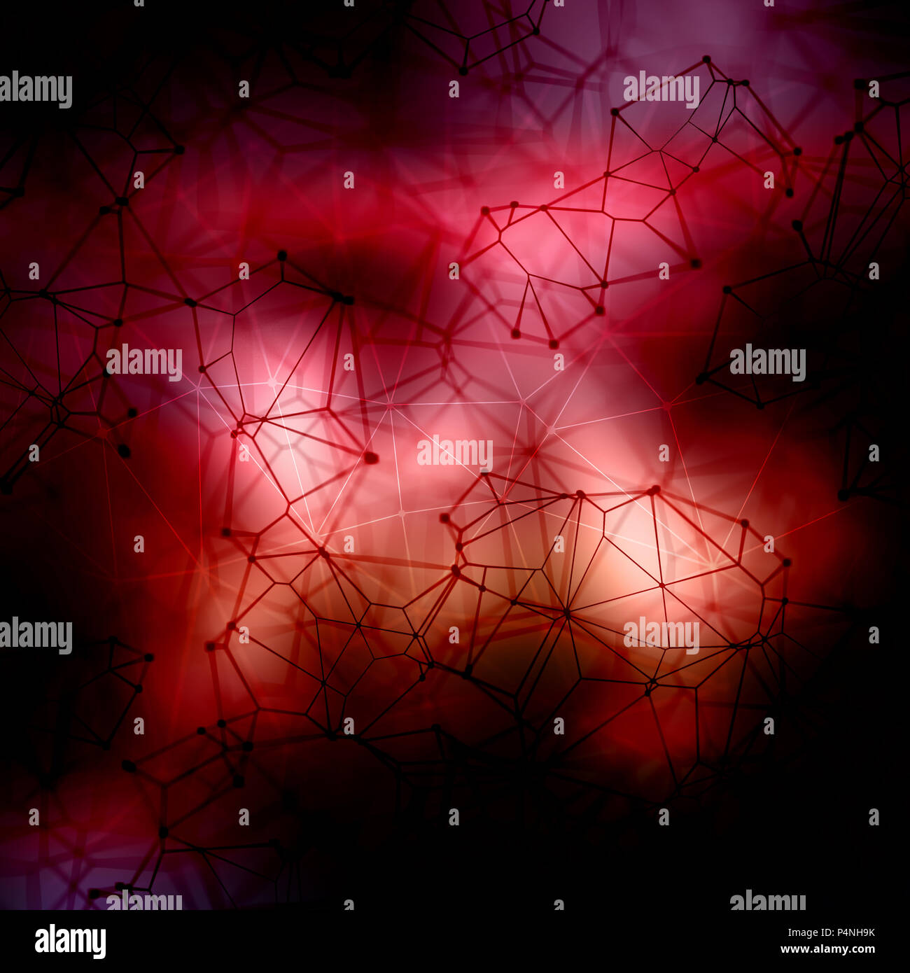 Abstract low poly background with dark connecting dots and lines Stock ...