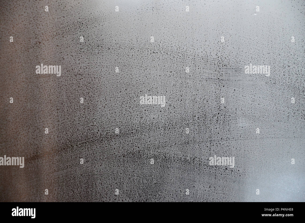 Window glass with condensate or steam after heavy rain, Texture or ...
