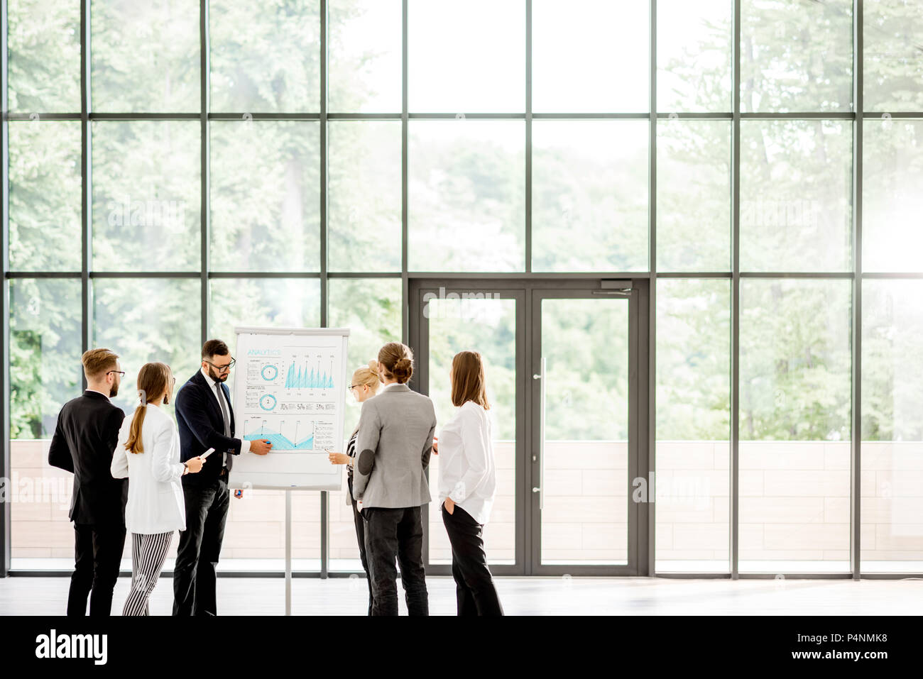 Business people during a conference at the office Stock Photo - Alamy