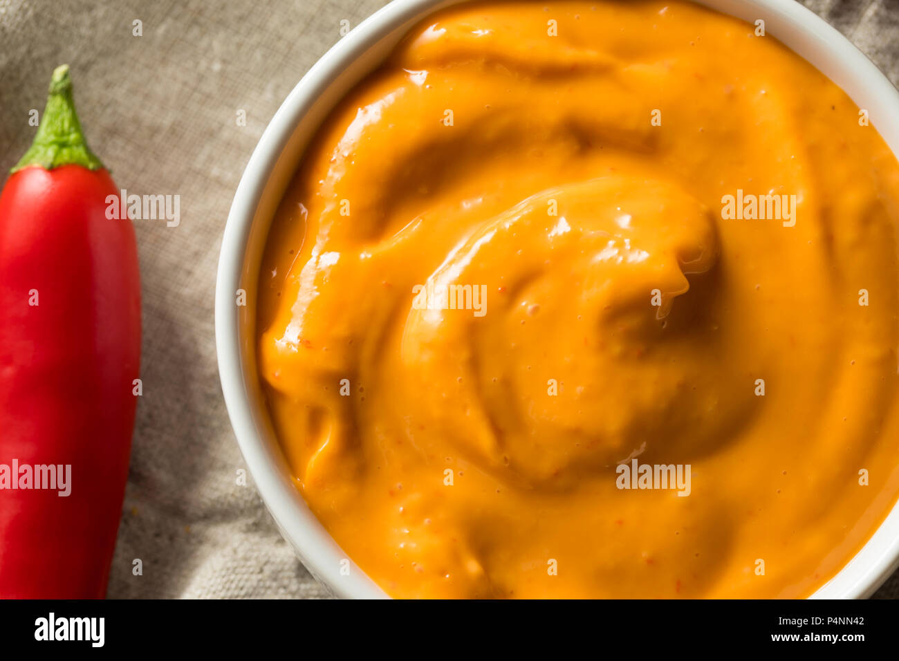 Homemade Spicy Mayo Aioli Ready to Use Stock Photo Alamy