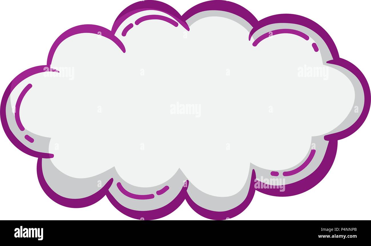 fluffy cloud nature sky weather vector illustration Stock Vector Image ...