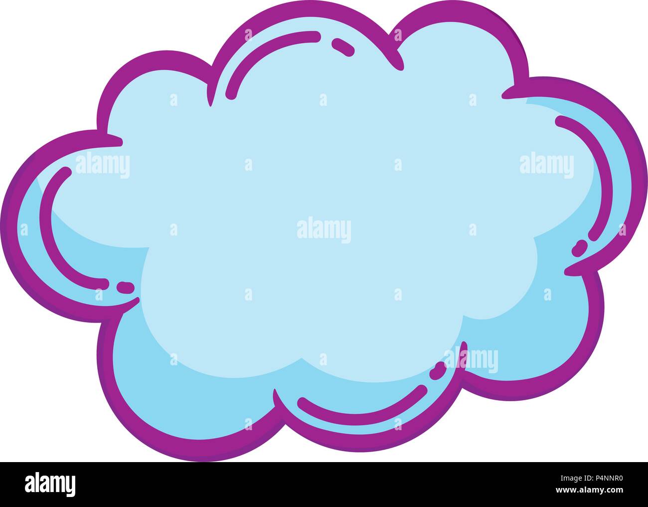 fluffy cloud nature weather sky vector illustration Stock Vector Image ...