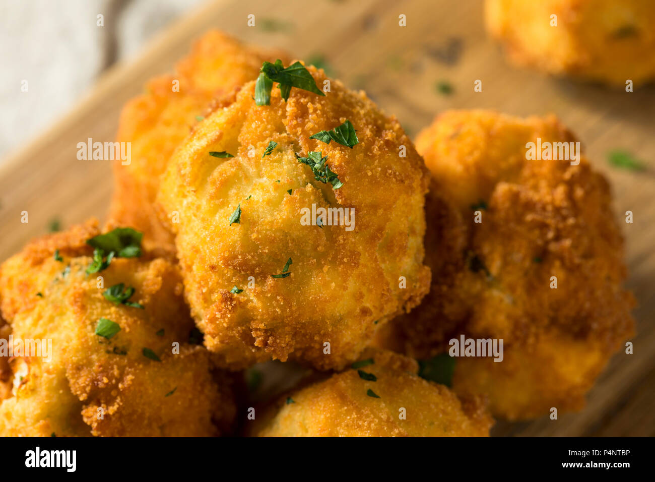 Homemade Deep Fried Potato Croquettes with Sauce Stock Photo Alamy