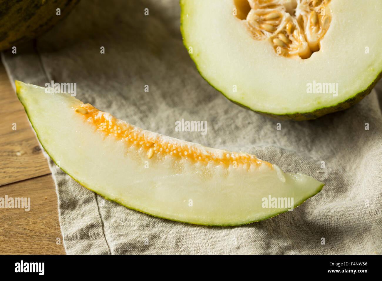 raw-green-organic-santa-claus-melon-ready-to-eat-stock-photo-alamy