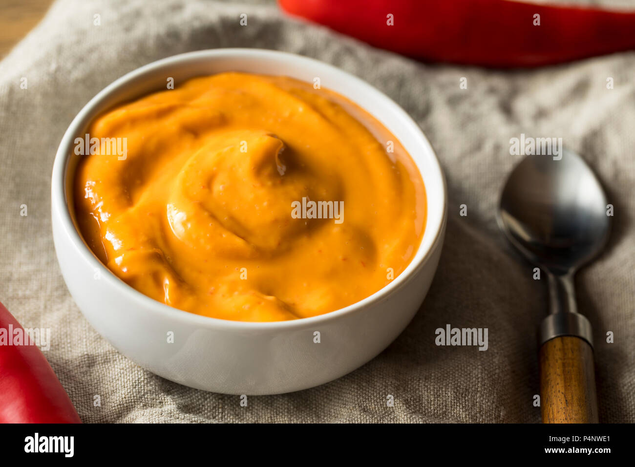 Homemade Spicy Mayo Aioli Ready to Use Stock Photo Alamy
