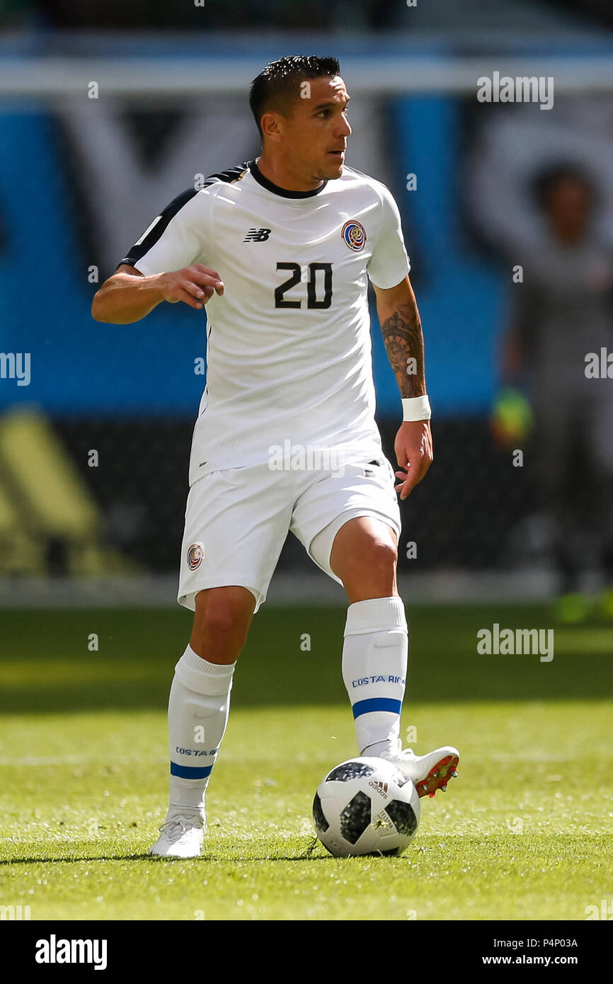 Saint Petersburg, Russia. 22nd June 2018. David Guzman of Costa Rica during the 2018 FIFA World Cup Group E match between Brazil and Costa Rica at Saint Petersburg Stadium on June 22nd 2018 in Saint Petersburg, Russia. (Photo by Daniel Chesterton/phcimages.com) Credit: PHC Images/Alamy Live News Stock Photo