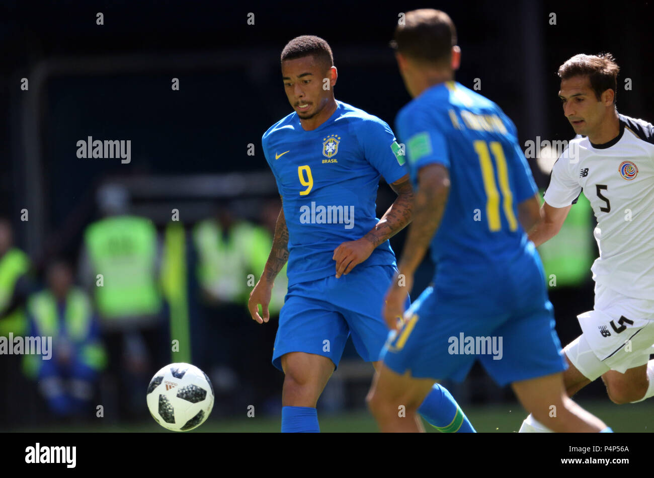 Saint Petersburg, Russia. 22nd June 2018. GABRIEL JESUS  in action during the Fifa World Cup Russia 2018, Group E, football match between BRAZIL V COSTARICA  in  Saint Petersburg Stadium. Credit: marco iacobucci/Alamy Live News Stock Photo