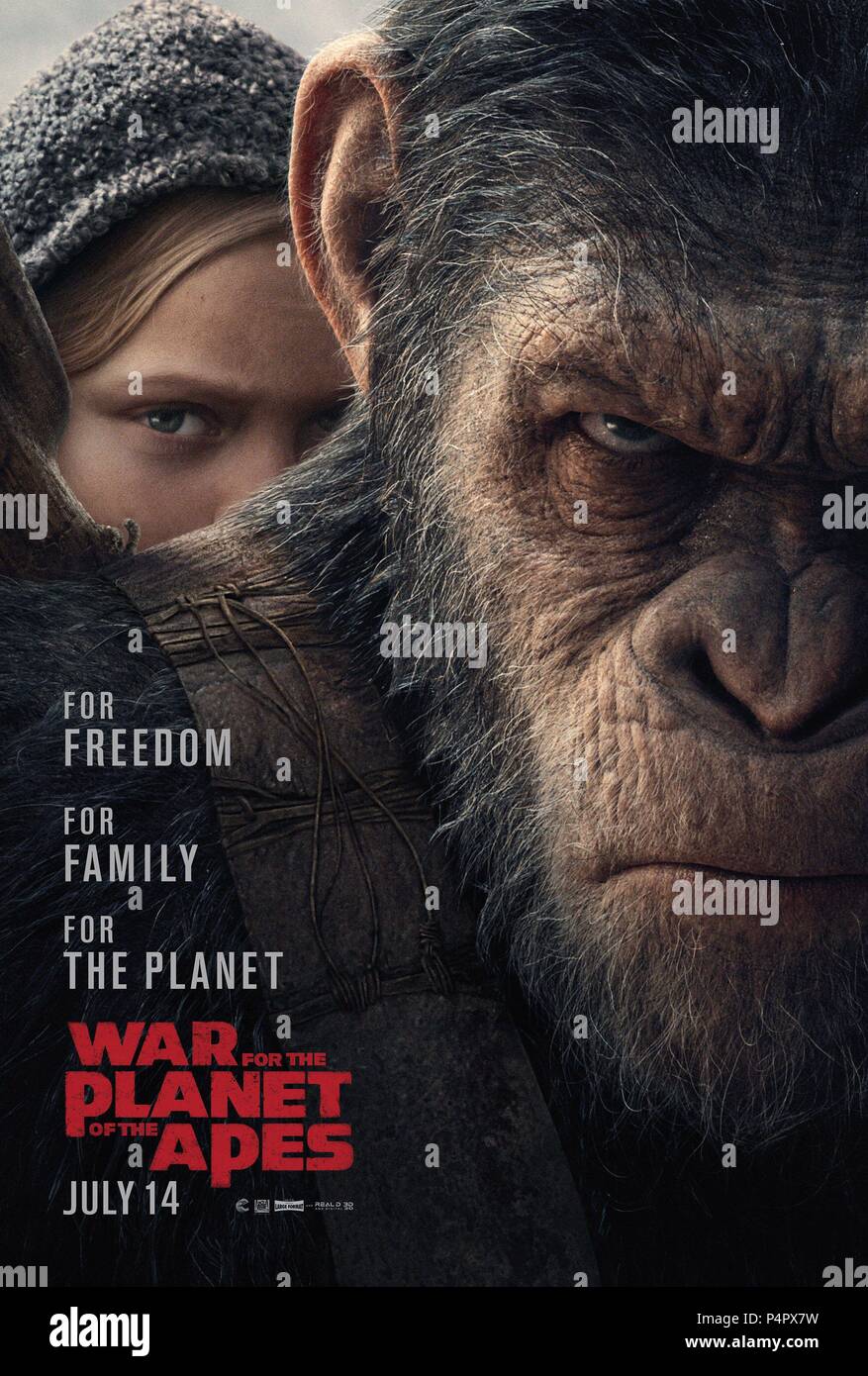 Original Film Title: WAR FOR THE PLANET OF THE APES. English Title: WAR