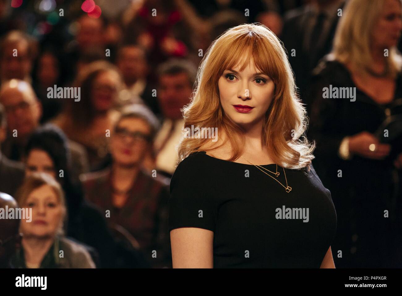 Good Girls TV Series Christina Hendricks Wool Trench Coat, image size:1300x956