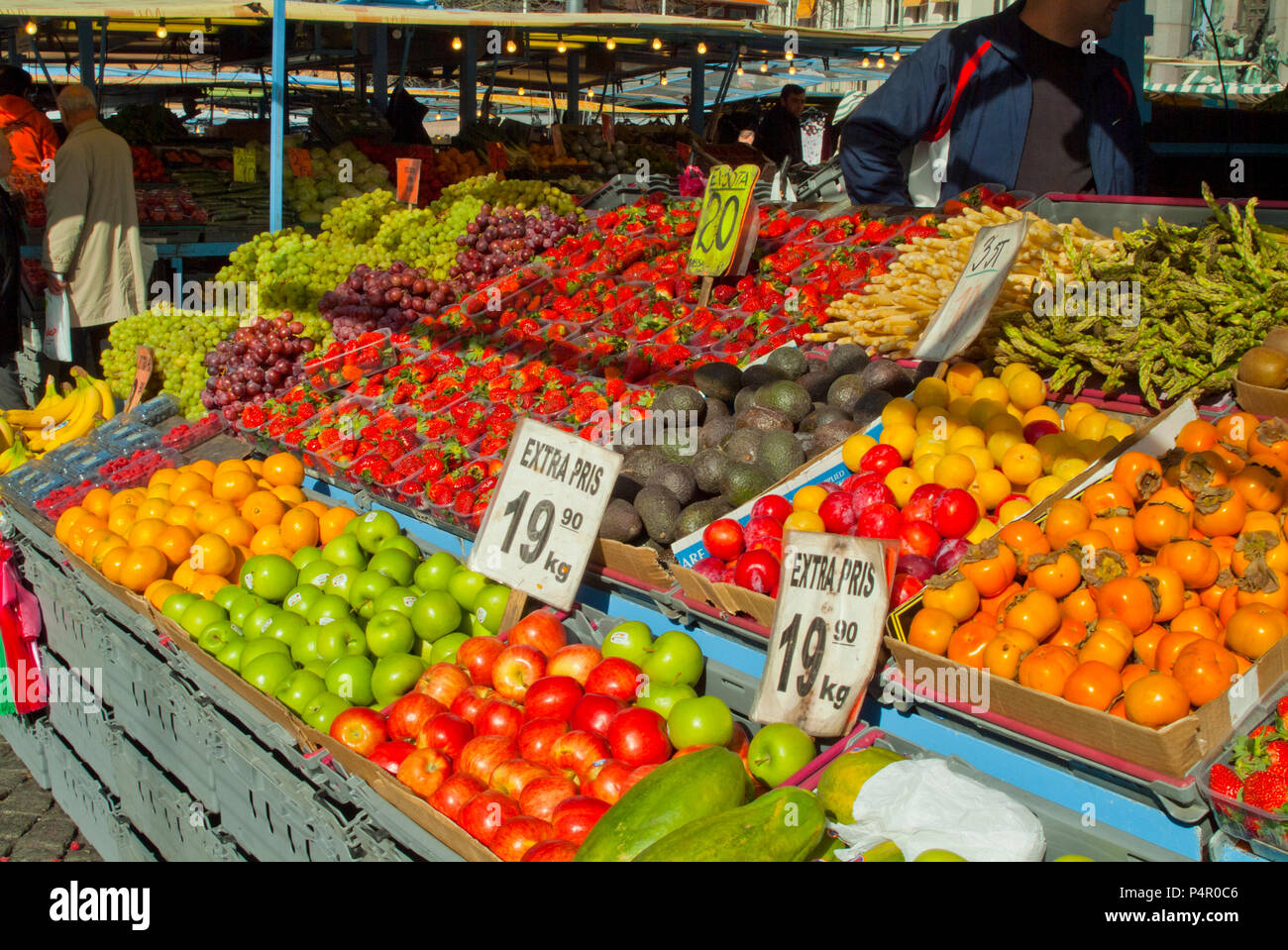 Market Stockholm Sweden Stock Photo Alamy