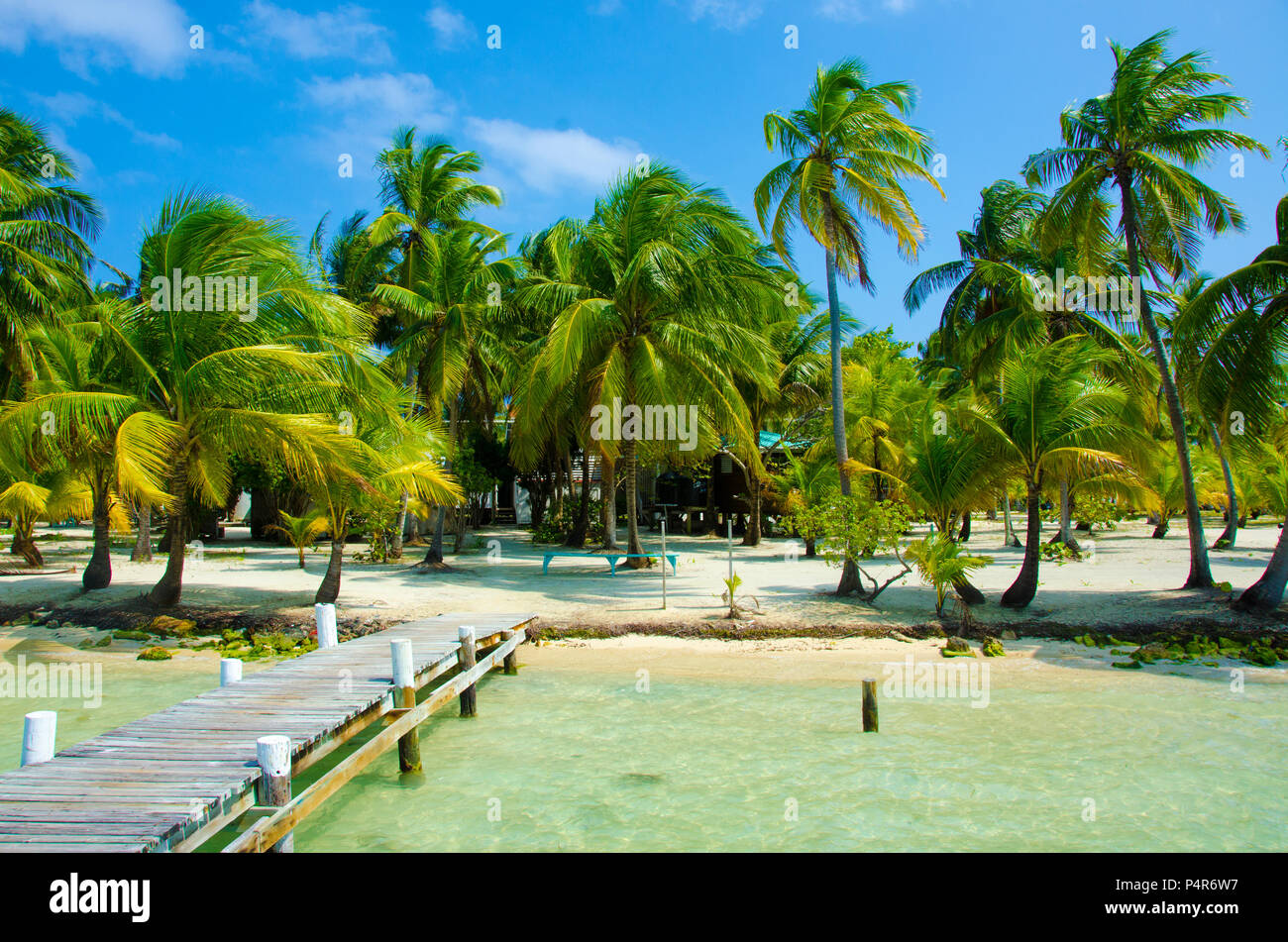 South Water Caye in Belize small caribbean paradise island with