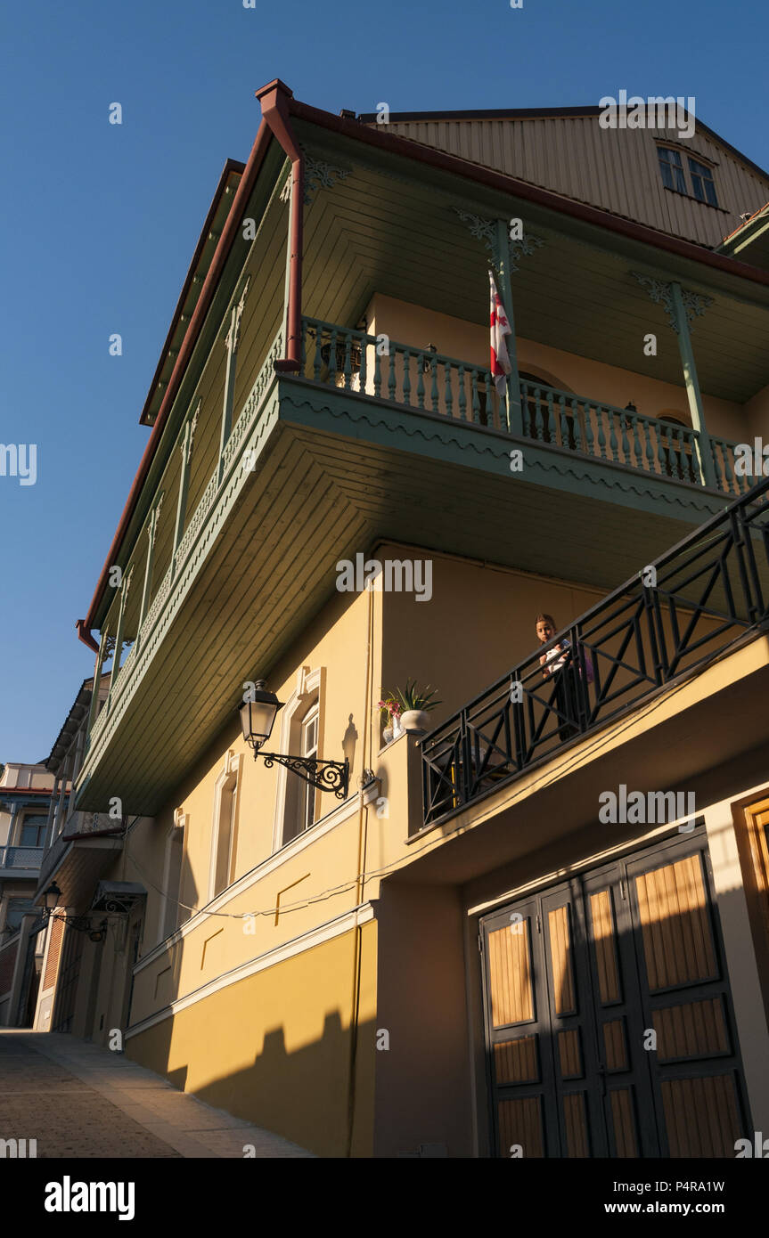 Tbilisi, Old Town, houses Stock Photo Alamy
