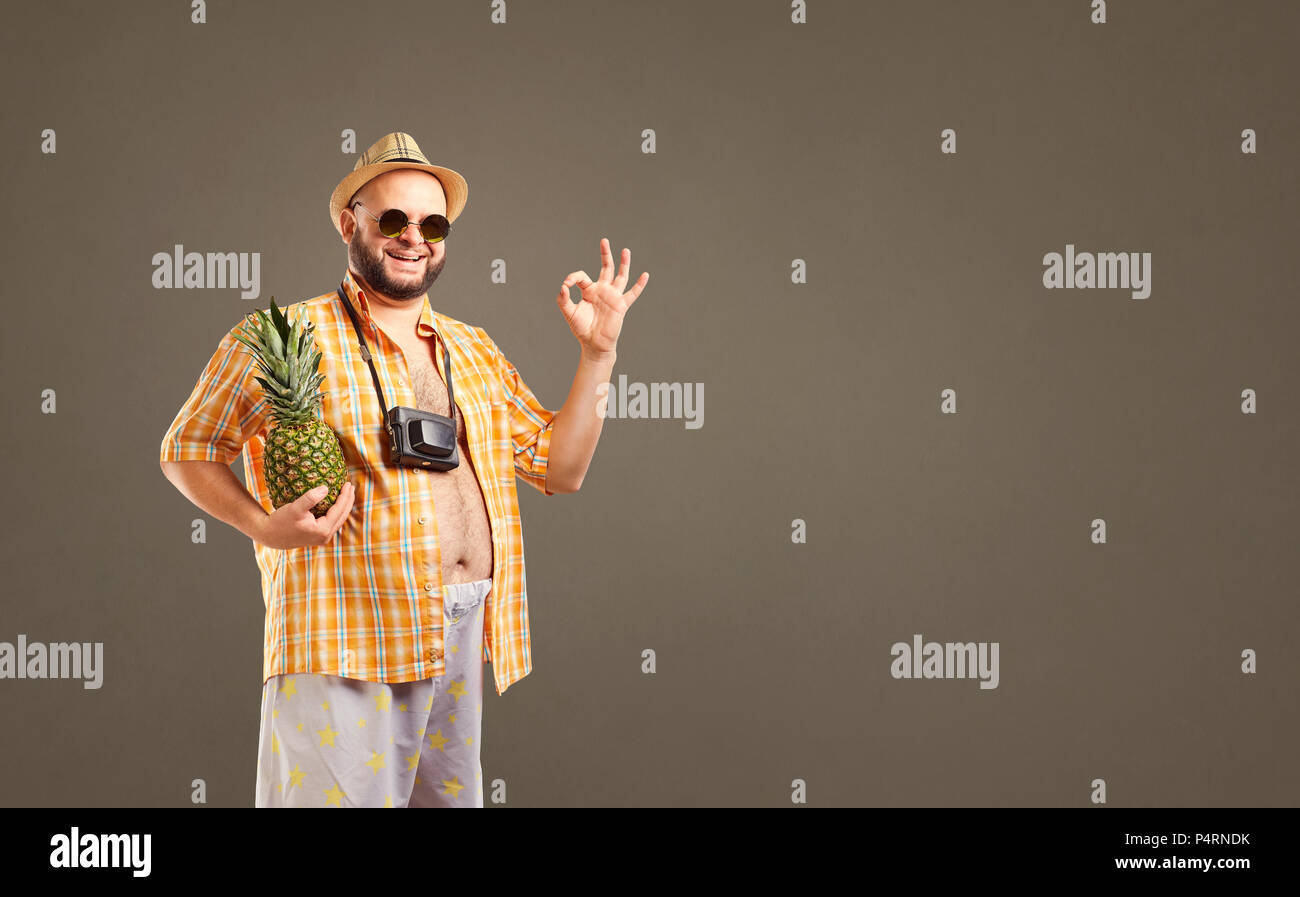 Fat hat man hires stock photography and images Alamy