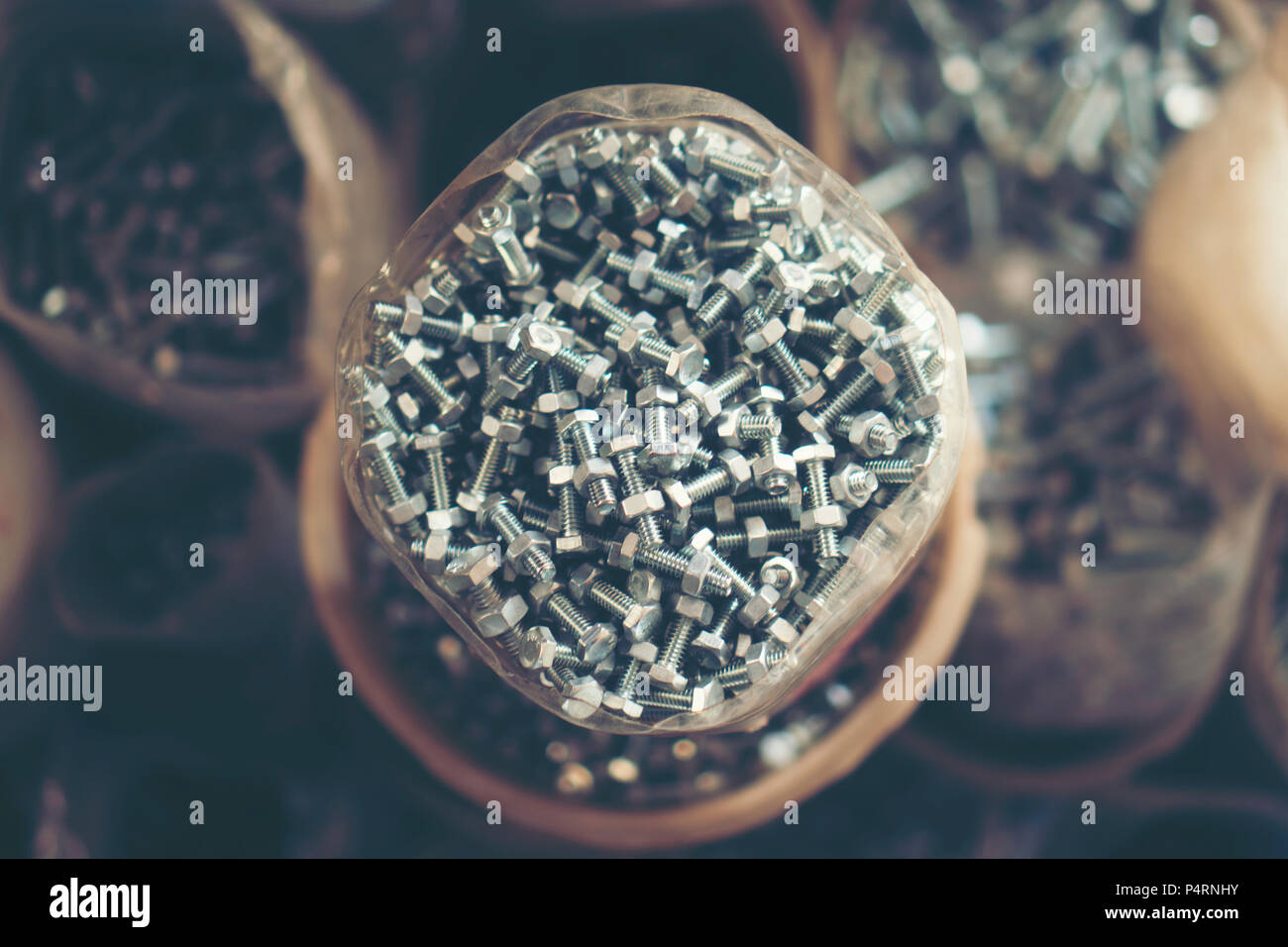 Stack of steel pipes in metal factory shop Stock Photo - Alamy