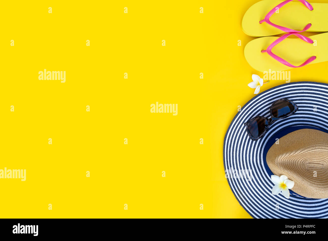 Summer flat lay scenery Stock Photo Alamy