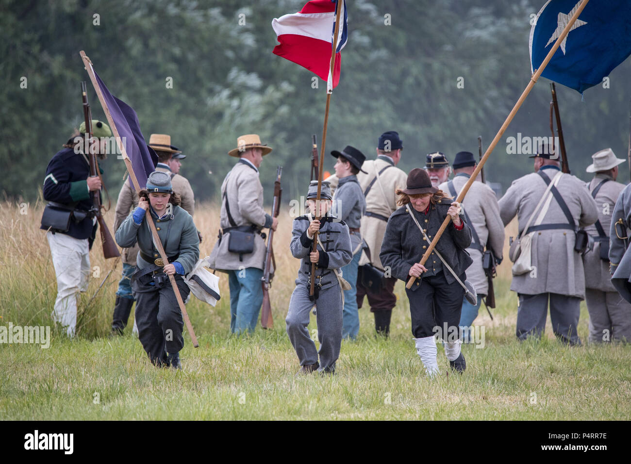 Black american civil war reenactors hi-res stock photography and images ...