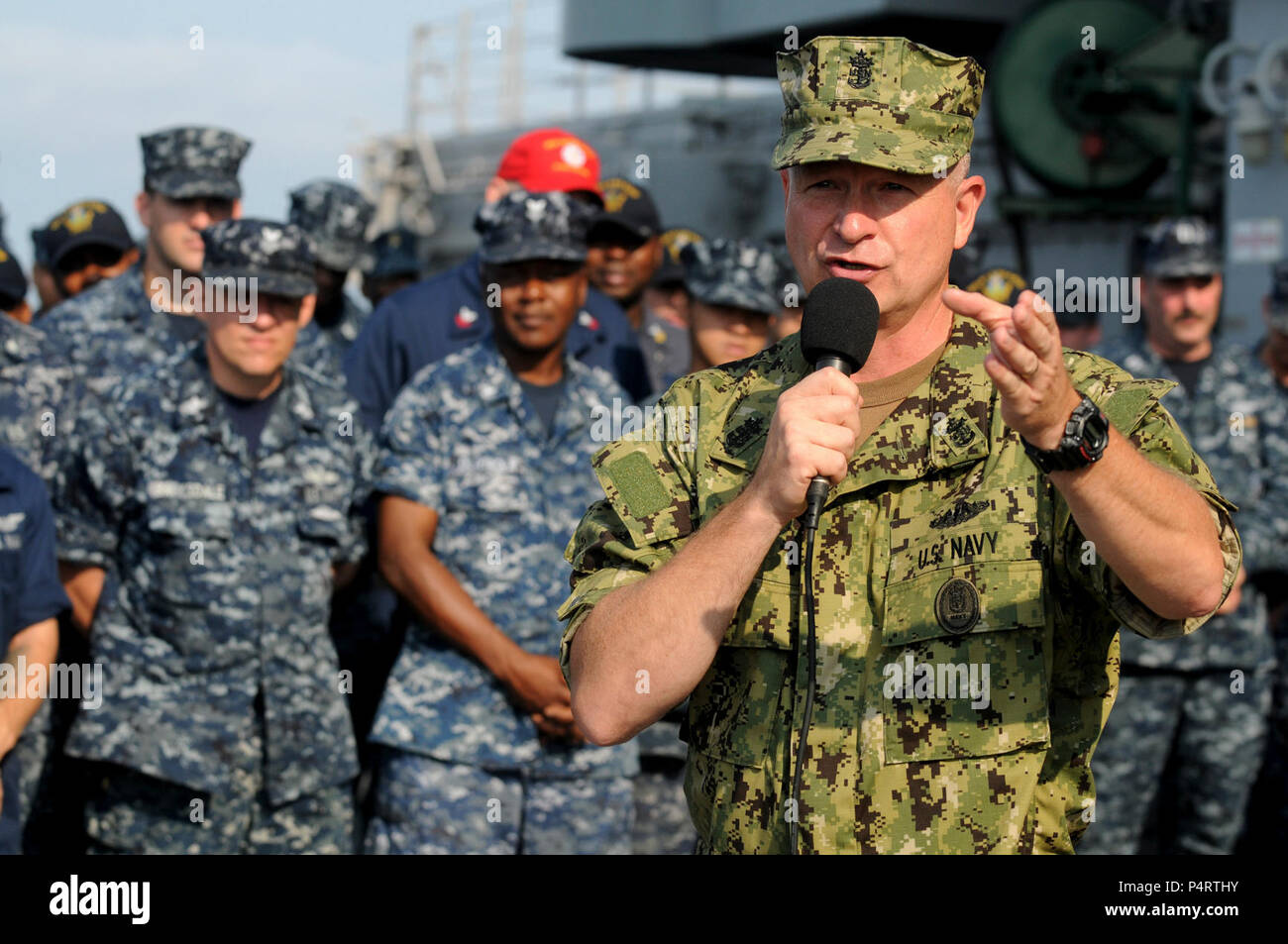 (Aug. 5, 2010) Master Chief Petty Officer of the Navy (MCPON) Rick West ...