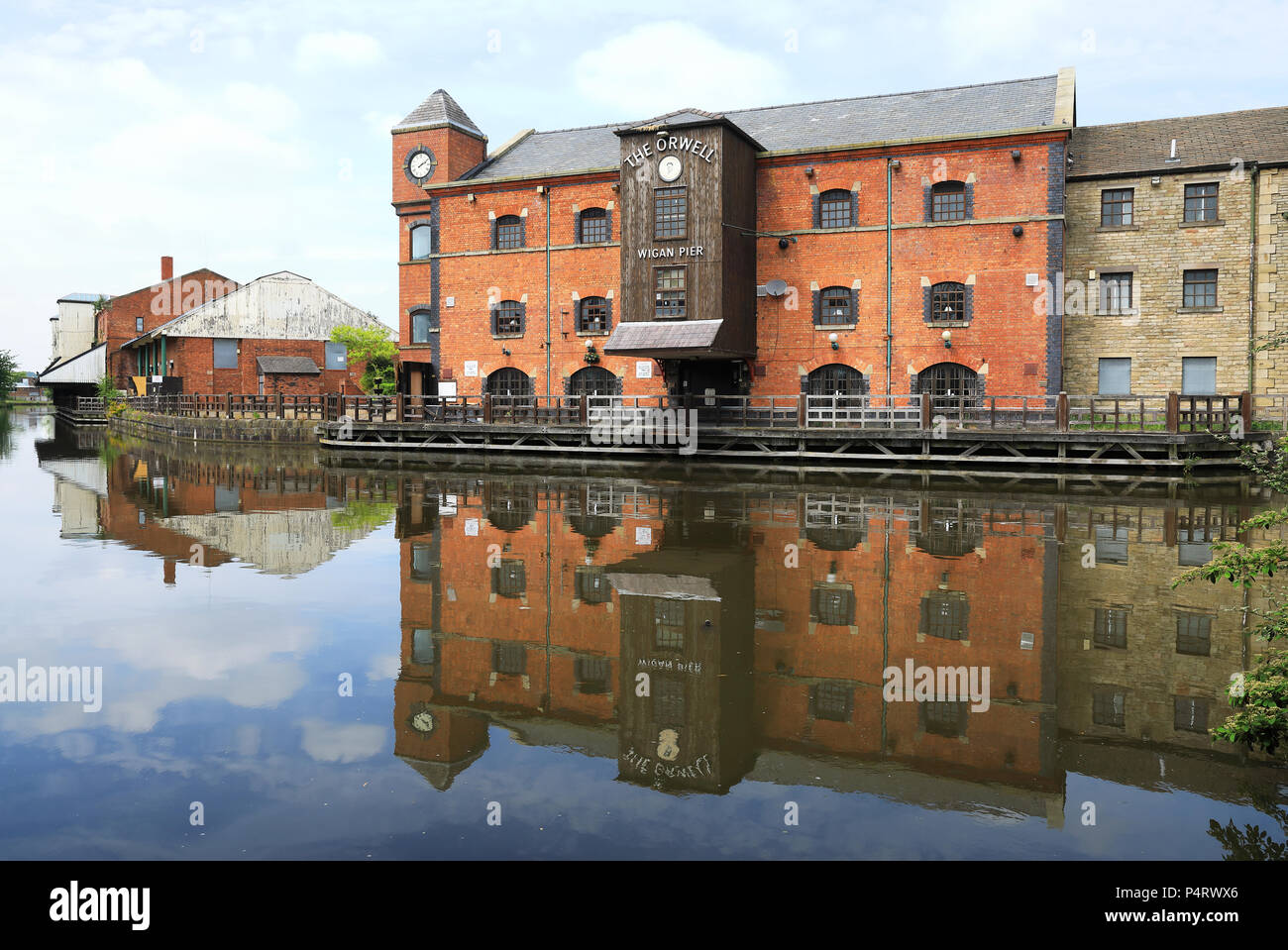 Wigan Pier, made famous by Orwell, in Lancashire in NW England